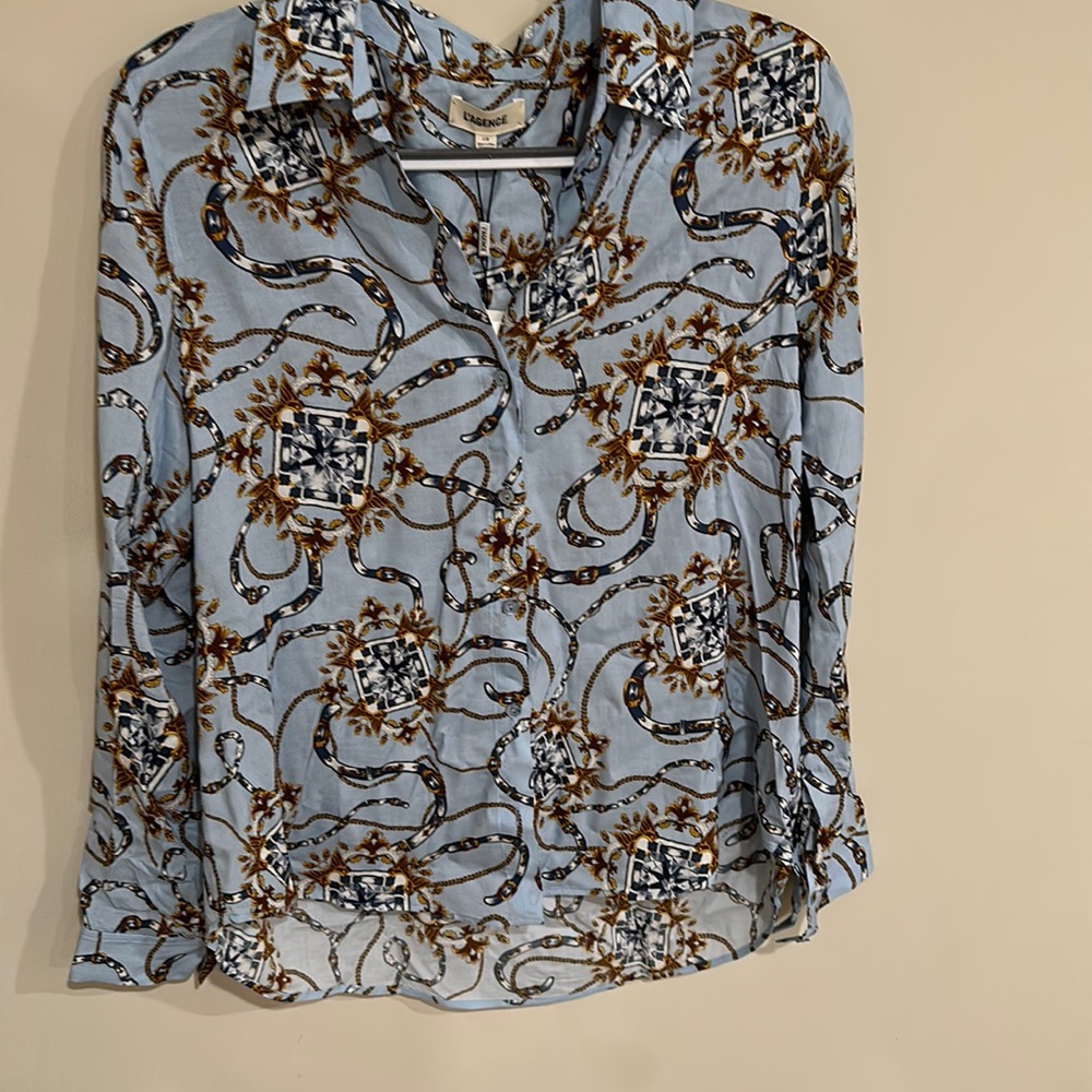 L’Agence Button down Blouse